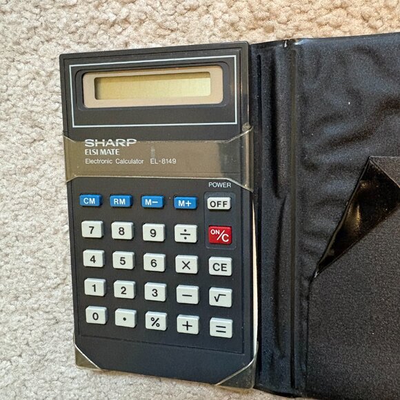 Calculators - Lot of 2 Sharp EL-8149 & Radio Shack EC-234 - Picture 6 of 6